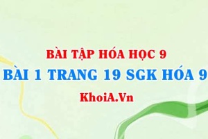 Bài 1 trang 19 SGK Hoá 9: Tính chất Hoá học của Axit Clohidric HCl và Axit Sunfuric H2SO4